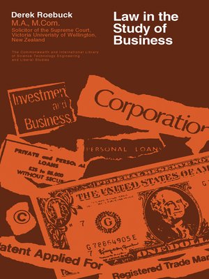 cover image of Law in the Study of Business